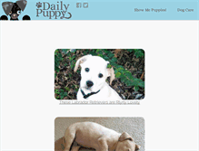 Tablet Screenshot of dailypuppy.com